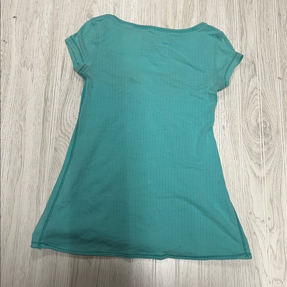 Hollister Teal Short Sleeve Top - Picture 3 of 4
